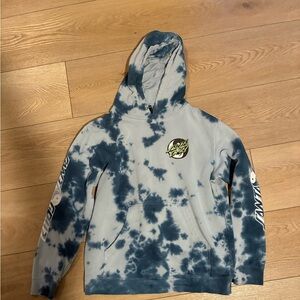 Santa Cruz Tie Dye Hoodie – Blue – Men’s Medium